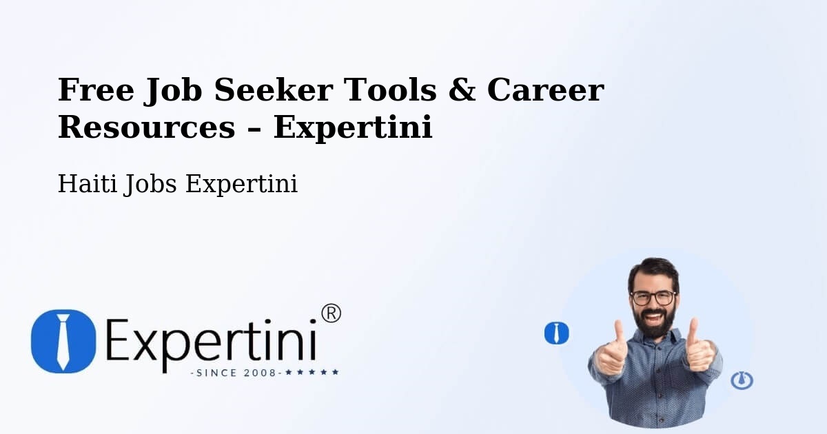 Free Job Seeker Tools & Career Resources – Moron - Moron, Haiti Jobs Expertini