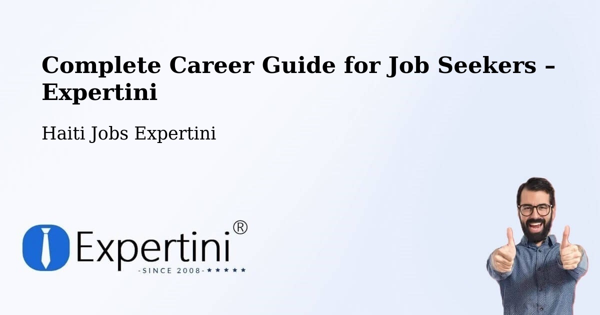 Career Guide for Job Seekers – Moron - Moron, Haiti Jobs Expertini