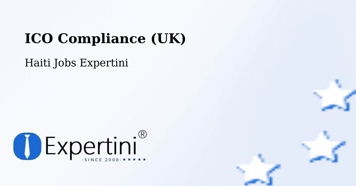 UK Data Protection & ICO Compliance – Moron - Haiti Jobs Expertini